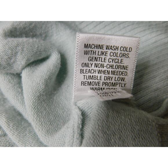 Woman's Sweater Merona  Sz. S Light Blue Floral Button Front Schoolgirl Office - Picture 8 of 9